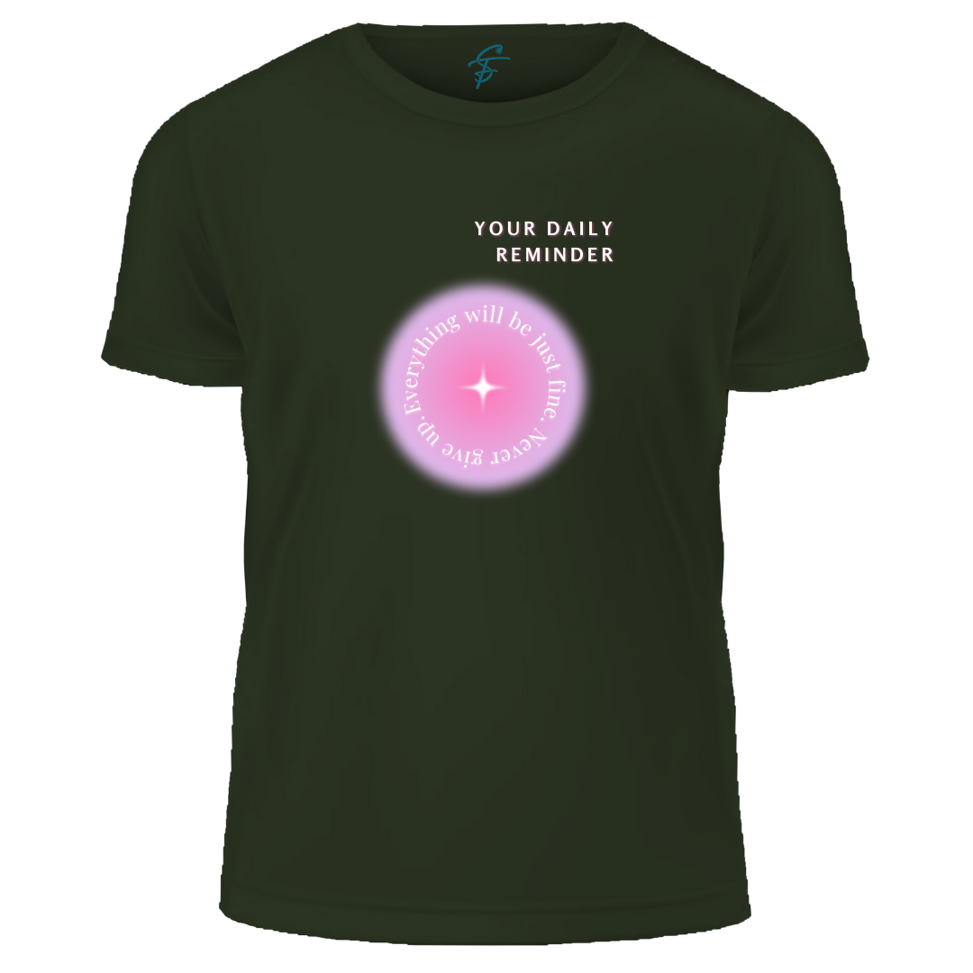 Daily Reminder Graphic T-Shirt, 100% Cotton, Short Sleeve, Summer Collection
